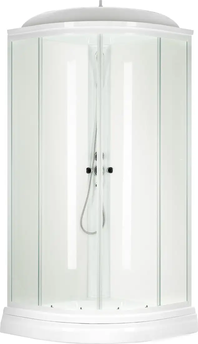 Душевая кабина Saniteco SNT-88 90х90 (белый/прозрачное стекло) - фото товара
