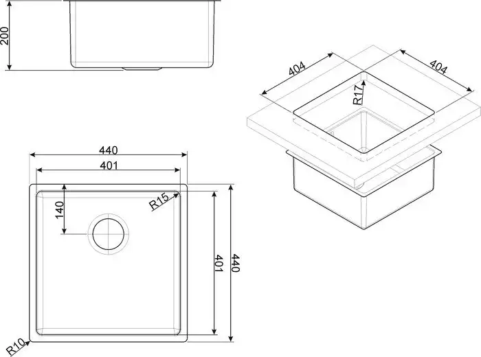 Кухонная мойка Smeg VSTR40CUX - фото товара