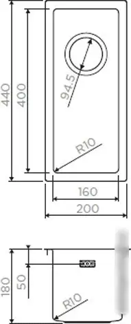 Кухонная мойка Omoikiri Taki 20-U/IF-IN - фото товара