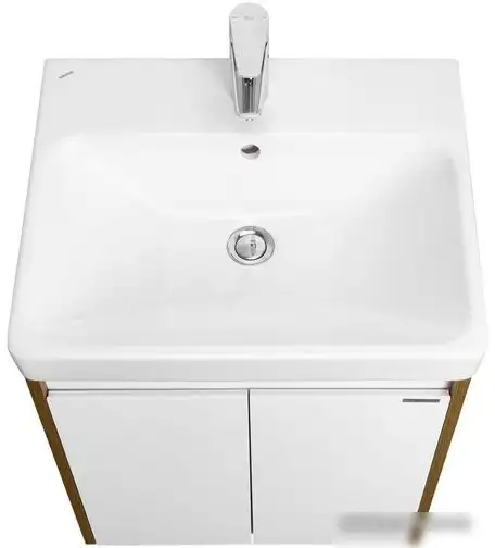 Акватон Тумба с умывальником Сканди Doors 55 1A2788K0SDZ90 (белый/дуб рустикальный) – фото товара