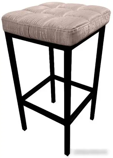 Табурет Древпром Камелот ДП2-07 (черный матовый/Bengal бежевый) – фото товара