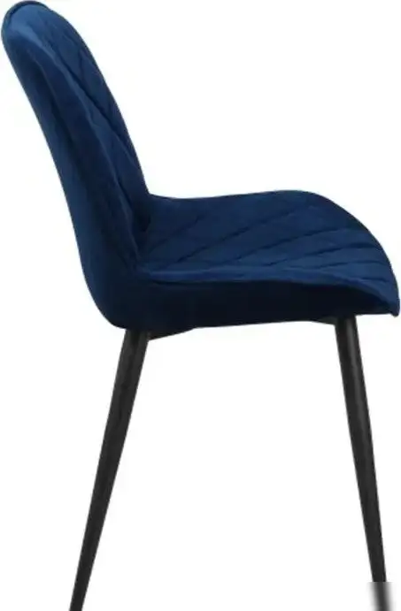 Стул СоюзРегионПоставка Аура каркас Муар черный, велюр (Velluto 25 синий) СРП-032