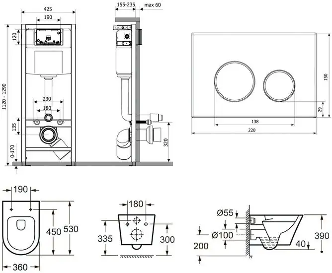 Унитаз Lavinia Boho Relfix Biore Rimless 6 в 1 77040102 - фото товара