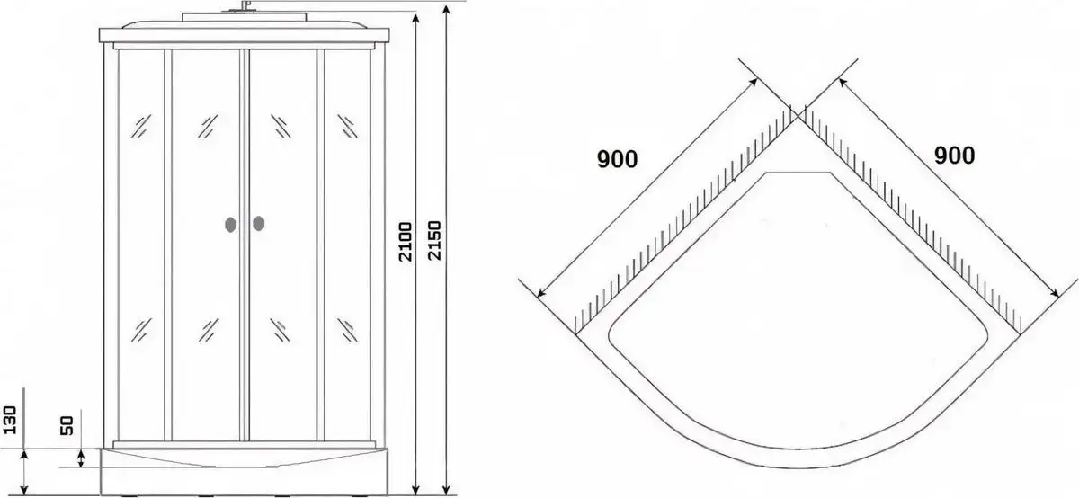 Душевая кабина Grossberg TM 209N - фото товара
