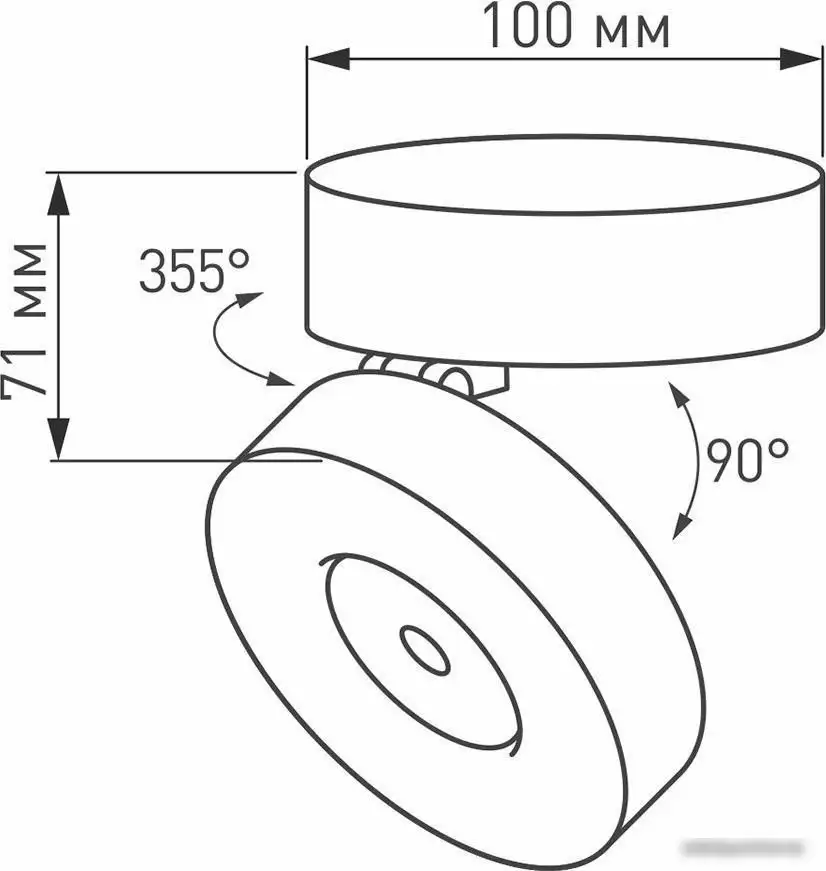 Спот Arlight SP-MONA-SURFACE-R100-12W (WH) 025439(1) – фото товара