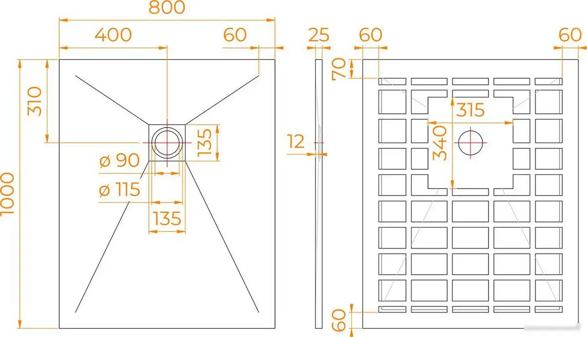 Душевой поддон RGW Stone Tray-W 14152810-01-11 - фото товара