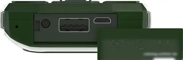 Кнопочный телефон Maxvi P101 (зеленый) – фото товара