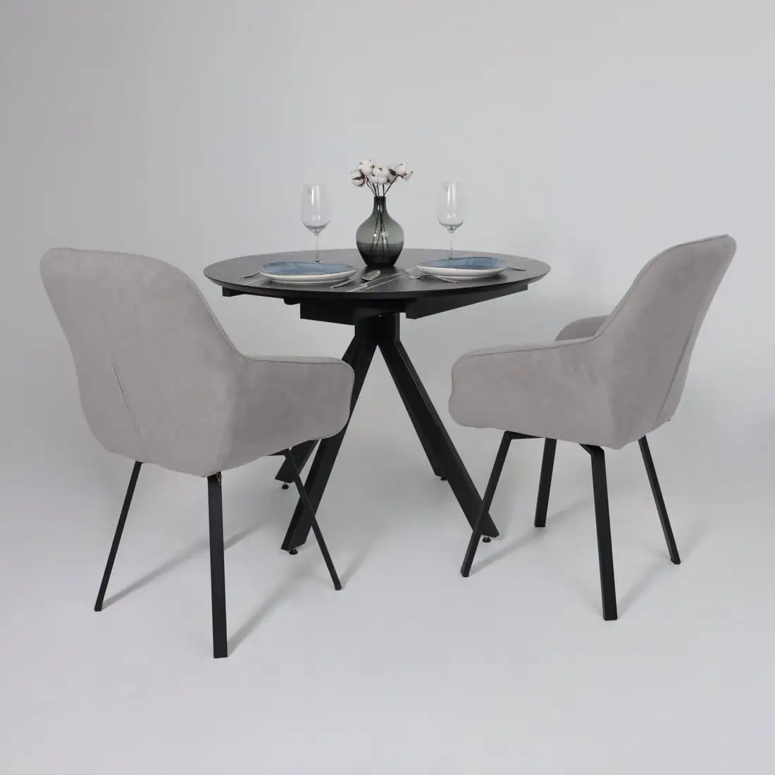 Стул Мамадома Romeo smile 360 (b22 Grey Lux/черный)