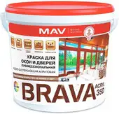 Краска MAV Brava ВД-АК-1035Д 5 л (белый полуматовый)