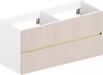 ЗОВ Тумба под умывальник Лира 120 L120MW0MTGVG (тальк) – изображение в каталоге