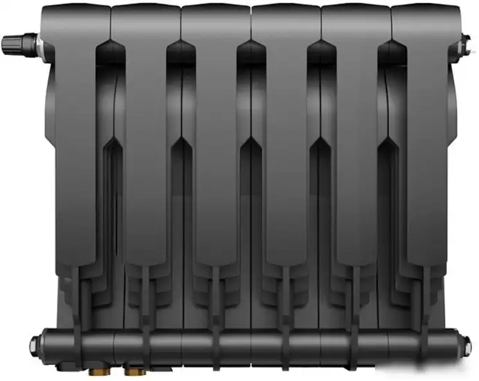 Биметаллический радиатор Royal Thermo BiLiner 350 Noir Sable VDR (6 секций) - фото товара