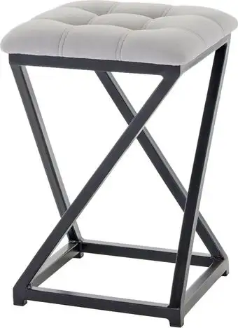 Табурет AMC Comfort 8К1.6 (кожзам, серый/черный) – изображение в каталоге