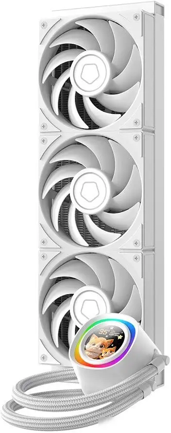 Система жидкостного охлаждения для процессора ID-Cooling FX360 LCD PE White – фото товара