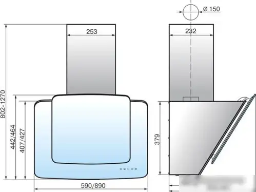 Кухонная вытяжка Elikor КВАРЦ 90П-1000-Е4Д (кремовый) - фото товара