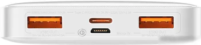 Внешний аккумулятор Baseus Bipow Fast Charge Power Bank 20W 10000mAh (белый) – фото товара