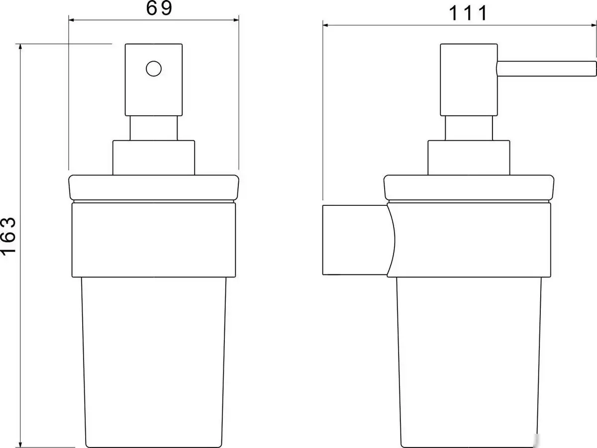 Дозатор для жидкого мыла Aquatek Лира AQ4405CR – фото товара