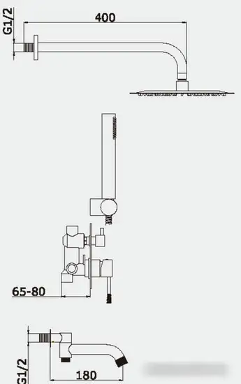 Душевая система Vieir 403564 - фото товара