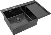 Кухонная мойка ARFEKA ECO AR 780*500 L BLACK PVD NANO