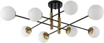 Припотолочная люстра Crystal Lux FIDEL PL8 BLACK – изображение в каталоге