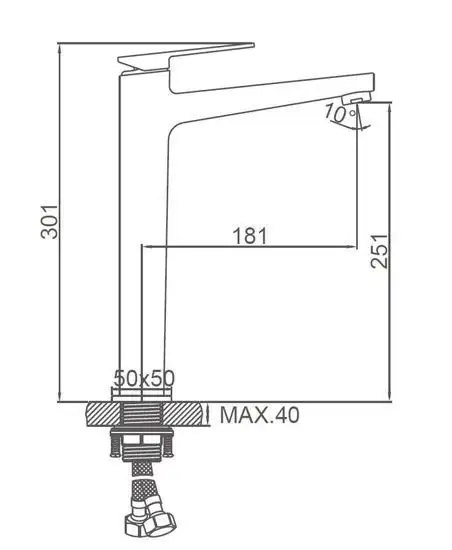 Смеситель Ledeme L1178B - фото товара