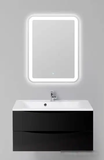 BelBagno Тумба под умывальник Marino-900-2C-SO-NL-P (nero laccato lucido) – фото товара
