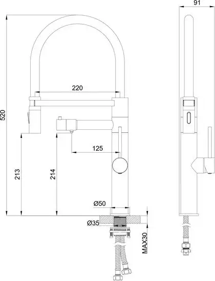Смеситель Wonzon&Woghand WW-88458007-BN - фото товара