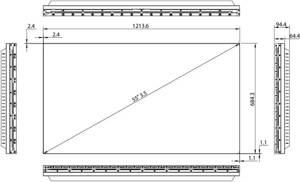 Дисплей для видеостен Hisense 55L35B5U – фото товара