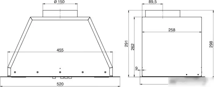 Кухонная вытяжка Elikor Врезной блок Flat 52П-650-К3Д (белый) - фото товара