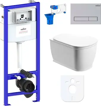 Унитаз Lavinia Boho Relfix Bell Pro Rimless 7 в 1 87040039 (матовый пластик) - изображение в каталоге