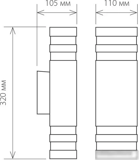 Бра Elektrostandard Techno 1449 (черный) – фото товара