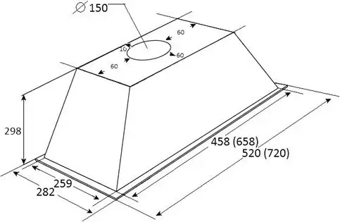 Кухонная вытяжка KUPPERSBERG Inlinea 72 B - фото товара