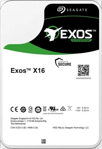 Жесткий диск Seagate Exos X16 14TB ST14000NM001G – изображение в каталоге