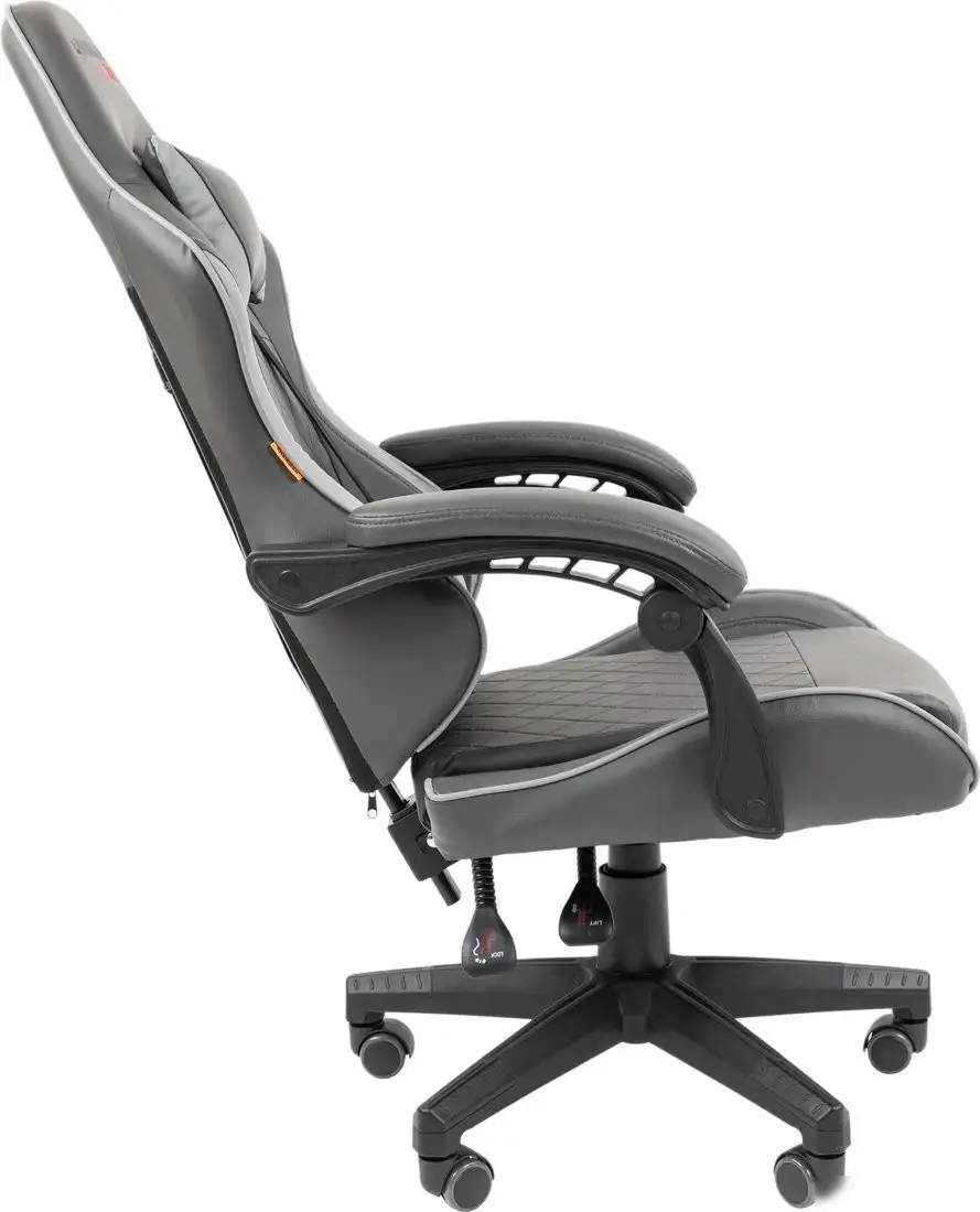Игровое (геймерское) кресло CHAIRMAN CH28 (экокожа, черный/серый) – фото товара