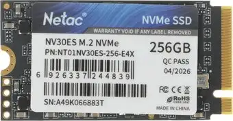 SSD Netac NV30ES 256GB NT01NV30ES-256-E4X – изображение в каталоге