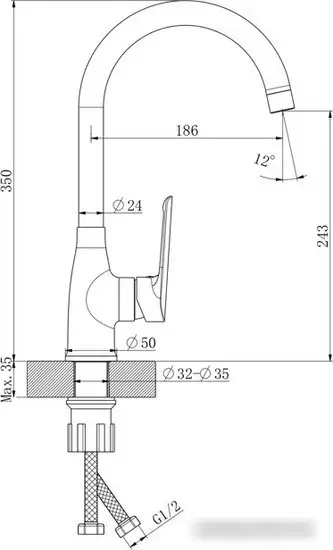 Смеситель Esko LG519B - фото товара
