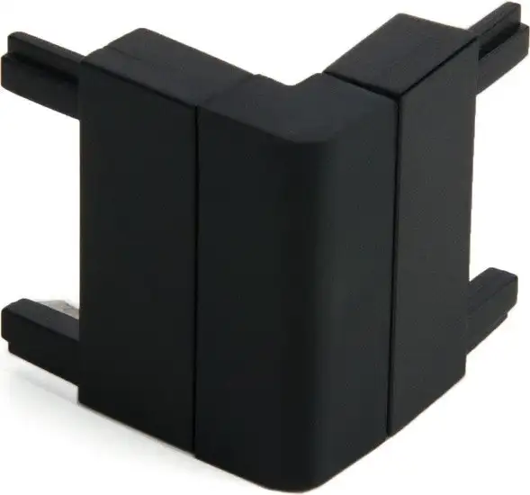 Коннектор питания шинопровода Elektrostandard Flat Magnetic Коннектор угловой внутренний черный 85002/00 a063737 – фото товара