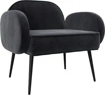 Интерьерное кресло Лига диванов Лига-086 132440 (велюр Tower 11 темно-серый) – изображение в каталоге