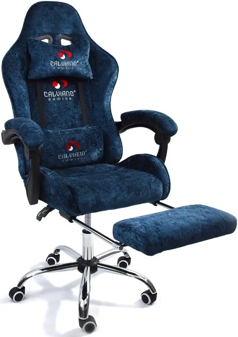 Игровое (геймерское) кресло Calviano Amarone (blue plush) – фото товара