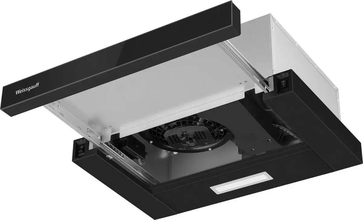 Кухонная вытяжка Weissgauff TEL 450 Black Glass - фото товара
