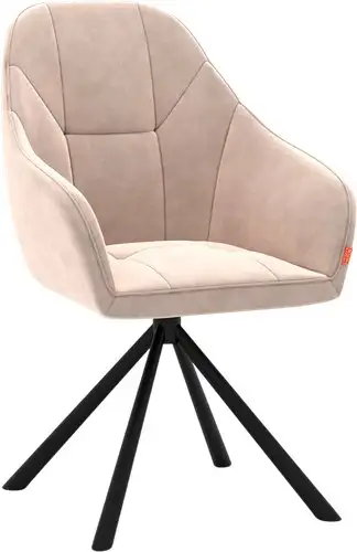 Стул Памир Босс F06 поворотный (светло-бежевый/черная опора) – изображение в каталоге
