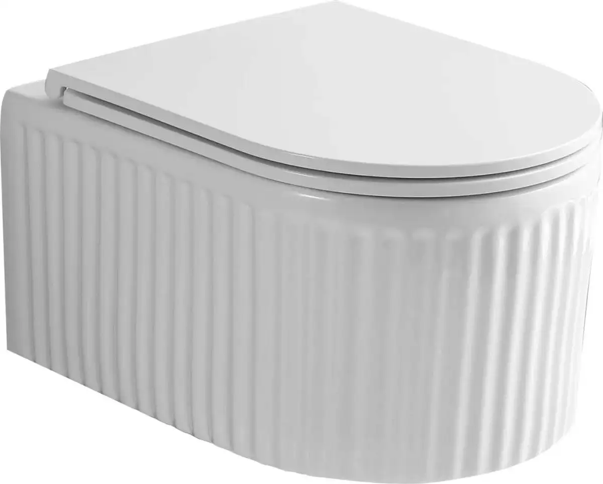 Унитаз подвесной Roxen Royal Matt в комплекте с инсталляцией StounFix Dual Fresh 6 в 1 868649 (кнопка: брашированное золото матовая) - фото товара