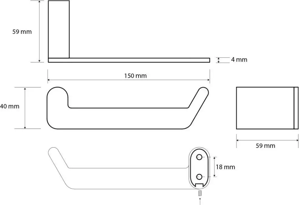 Аксессуары для ванной и туалета Bemeta Organic 167112020 (черный матовый) – фото товара
