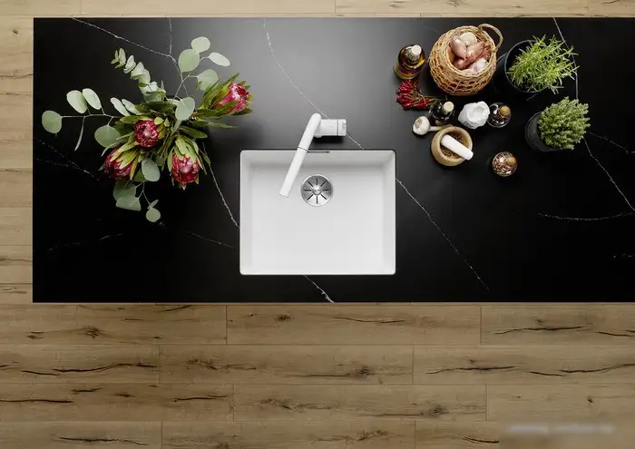 Кухонная мойка Blanco Subline 500-U 527353 (искусственный гранит, вулканический серый) - фото товара