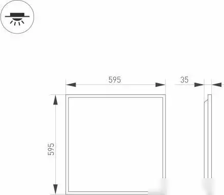Светильник Arlight DL-Titan-S600x600-40W Day4000-Mix 032783 – фото товара