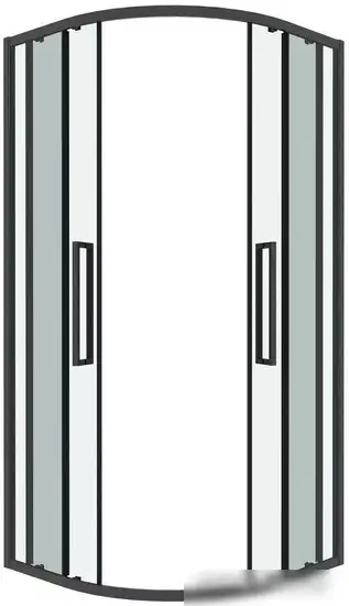 Душевой уголок Grossman Cosmo 90x90x195 301.K33.02.9090.42.00 (графит сатин/прозрачное стекло) - фото товара