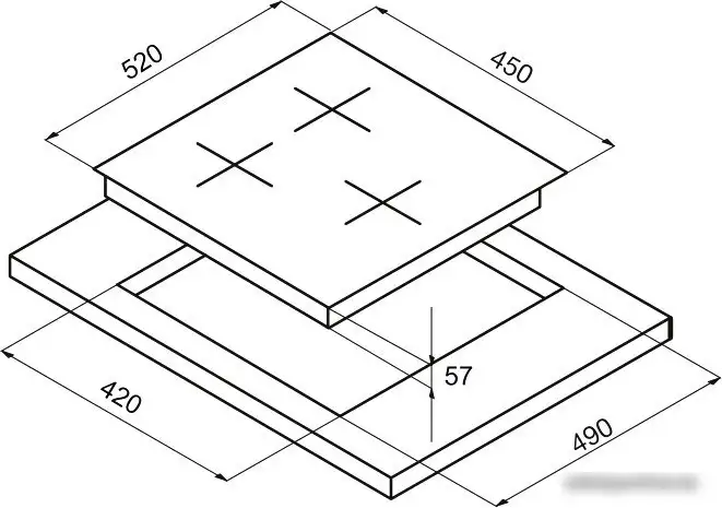 Варочная панель Korting HG 465 CTRB - фото товара