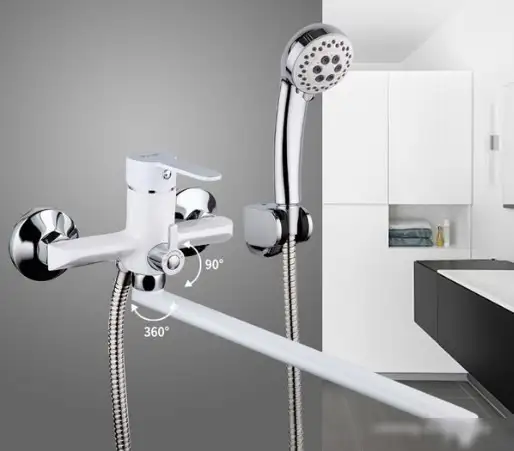 Смеситель FRAP F2241 (белый) - фото товара