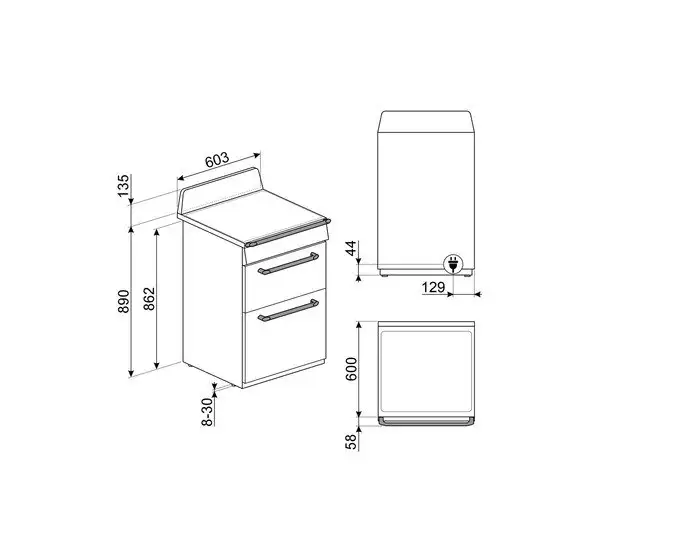 Кухонная плита Smeg TR62IBL2 — фото товара