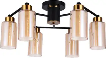 Люстра средней высоты Arte Lamp Leo A7027PL-6BK – изображение в каталоге