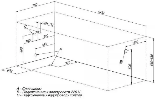 Ванна Aquanet Viola 180x75 - фото товара